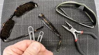Lost Screw - Fix Your Glasses With a Paperclip - Easy Tutorial