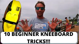 THE 10 BEGINNER KNEEBOARD TRICKS!!!