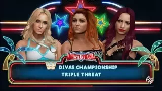 WWE 2K16 - Charlotte Vs Sasha Banks Vs Becky Lynch - Wrestlemania 32 Preview