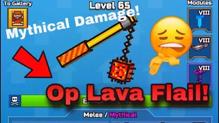 How Good Is This Melee On Mythical In PG3D?! (Lava Flail = Best Melee Damage?) | Terrorz PG3D