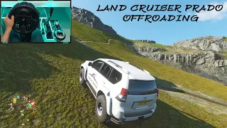 Toyota Land Cruiser Prado Offroading Steering Wheel Gameplay - Forza Horizon 4