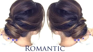 5-MINUTE Romantic Bun Hairstyle | EASY Updo Hairstyles