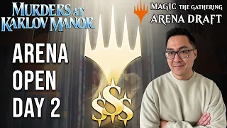 First Draft To Try And Win $2000! | Arena Open Day 2 Draft 1 | Murders At Karlov Manor Draft | MTGA