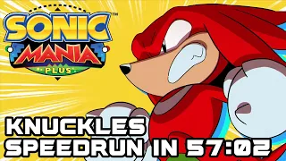 Sonic Mania Plus Knuckles speedrun in 57:02