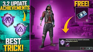 Very easy Way to Get Free 60 Achievement Points 😱 | 3.2 Update All Achievements | Ace Pilot | Pubgm