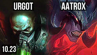 URGOT vs AATROX (TOP) | Rank 2 Urgot, Quadra, 8 solo kills | BR Challenger | v10.23