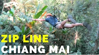 AMAZING Jungle Zip Line - Chiang Mai, Thailand 2016