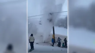 Skiers hurt after burst pipe forces quick action at Beech Mountain Resort | WSOC-TV