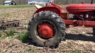 Allis Chalmers WD 45 Tractor and John  Deere Disk