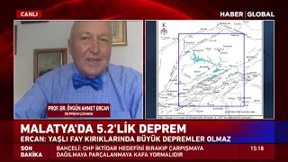 Prof. Dr. Övgün Ahmet Ercan'dan Malatya Depremine İlişkin Çok Önemli Açıklama