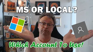 Choosing a Microsoft Account or Local User Account *GUIDE* in English