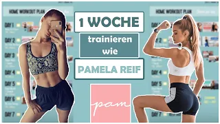 1 WOCHE trainieren wie PAMELA REIF I DAS passiert I PAM APP Workout Plan I Plantbased Fitness