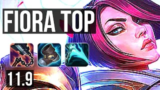 FIORA vs WUKONG (TOP) | 67% winrate, 6 solo kills, 7/1/0, Godlike | KR Grandmaster | v11.9