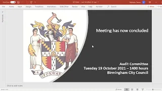 Audit Committee - 19/10/2021 - 2.00pm