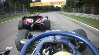 George Russell and Lando Norris Duel at Monza | Formula 2 Italy 2018