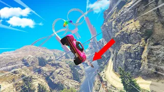 INVISIBLE WALL GTA 5 Online Stunt Race Drove Us CRAZY! GTA 5 Funny Moments | YGThe2ND