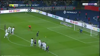 Neymar jr goal vs OGC Nice penalty goal