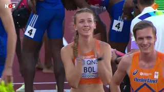 Estafetteploeg 4x400 meter gemengd pakt zilver op WK atletiek playlist | Femke Bol