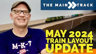 Layout Update - We Finally Have Tracks!  May 2024 Model Railroad Progress