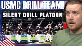 Royal Marine Reacts To Silent Drill Platoon Performs at Halftime on Thursday Night Football