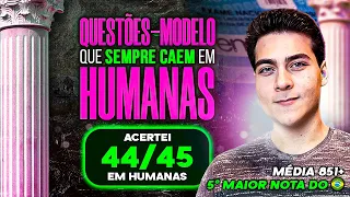 QUESTÕES que SEMPRE CAEM em HUMANAS do ENEM (Questões-Modelos)