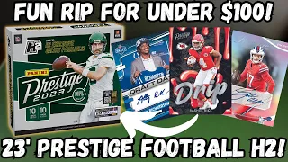 FUN RIP FOR UNDER $100! 2023 Panini Prestige Football H2 Box Review!