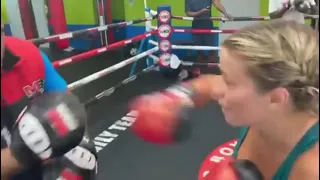 Paige VanZant trains for bare knuckle boxing fight