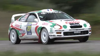 Toyota Celica GT-Four ST205 Gr. A | Turbo Anti-Lag & Engine Sound at Rally Legend!