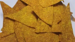 Nachos Chips Recipe | Homemade Crispy Nachos | Corn Tortilla Chips | Kanak's Kitchen