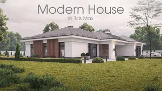 Моделирование дома в 3ds max | Modern House in 3ds Max