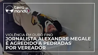 Jornalista é agredido a pedradas por vereador em Ouro Fino, MG