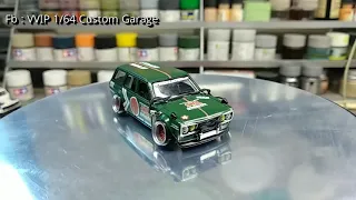 Custom Hotwheels Datsun 510 wagon(Zero Fighter)