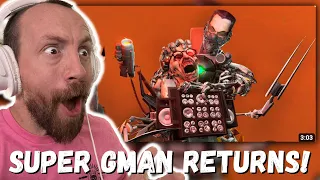 SUPER GMAN RETURNS!!! skibidi toilet zombie universe 21 ( New Virus) REACTION!!!