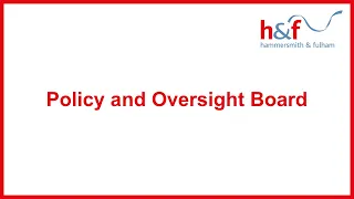 H&F Policy and Oversight Board | 18 September 2023