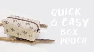 How to Sew: Simple Box Pouch | da-Mira