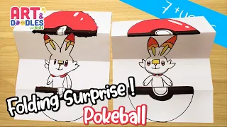 How to draw SCORBUNNY | Step by step | FOLDING SURPRISE