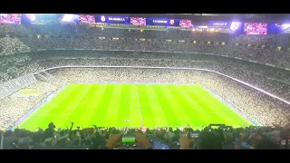 Himno de la decima Hala Madrid y nada mas salida del Real Madrid vs Barcelona