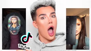 Reacting To & Recreating Viral TikTok Makeup Trends