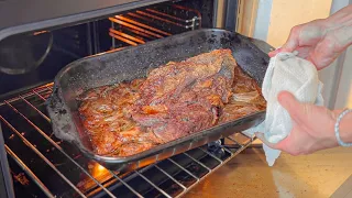 Plateada al horno, cocción lenta por 3 horas 🥩🧅