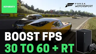 Forza Motorsport - How to GET 60 FPS on XBOX Series X & Increase Image Quality