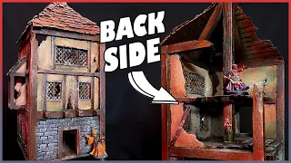 RUINED! Tabletop Terrain House for FROSTGRAVE, D&D, MORDHEIM!