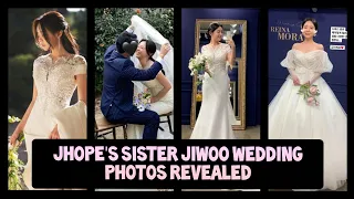 jhope's sister (jiwoo) wedding photos revealed (2021) ll jung jiwoo