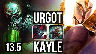 URGOT vs KAYLE (TOP) | Rank 2 Urgot, 7/1/1, 600+ games, Dominating | KR Grandmaster | 13.5