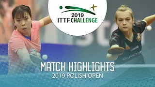 Qi Fei vs Nadezhda Bogdanova | 2019 ITTF Polish Open Highlights (U21-R64)