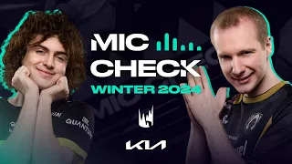 Pregame Shenanigans! | Kia Mic Check | 2024 LEC Winter Week 2