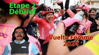 🚴‍♂️Vuelta España Femenina 2024🇪🇸 : Etape 2 Débrief (Jackson, Vos, Kool, Vas...)