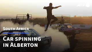 Sparks fly and adrenaline surges in South Africa car 'spinning' | AFP