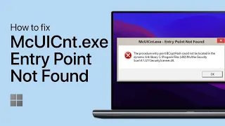 How To Fix “The Procedure Entry Point BCryptHash Could Not Be Located” (mcUICnt.exe)