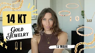 14KT Gold Jewelry collection from TJ MAXX  ✨ *HIGH QUALITY-LOW PRICE*