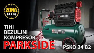 Parkside PSKO 24 B2 Silent Oil Free Compressor Review Test